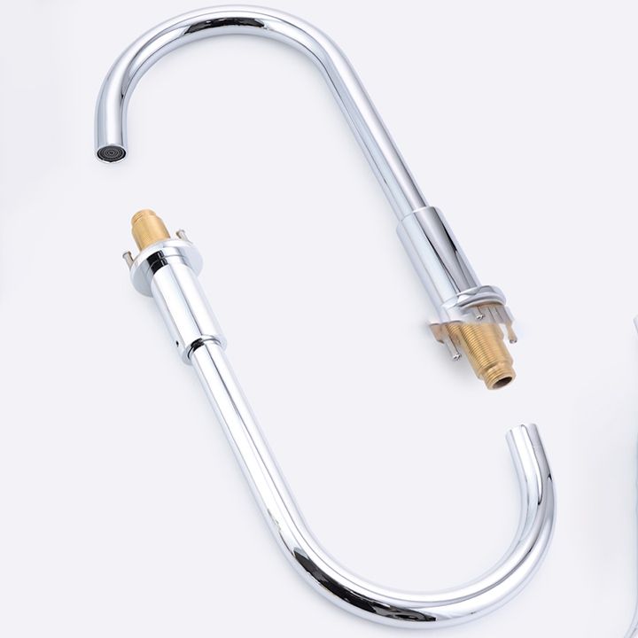 Modern Deck Mounted Tub Faucet Trim Metal Tub Faucet Trim with Hose Clearhalo 'Bathroom Remodel & Bathroom Fixtures' 'Bathtub Faucets' 'bathtub_faucets' 'Home Improvement' 'home_improvement' 'home_improvement_bathtub_faucets' 1200x1200_33f87b3a-f649-432b-adea-7709b471f3da