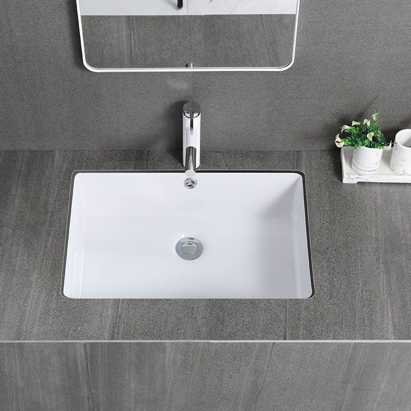Modern Bathroom Sink Rectangular Vessel Lavatory Sink Pop-Up Drain Clearhalo 'Bathroom Remodel & Bathroom Fixtures' 'Bathroom Sinks & Faucet Components' 'Bathroom Sinks' 'bathroom_sink' 'Home Improvement' 'home_improvement' 'home_improvement_bathroom_sink' 1200x1200_340ed539-60bf-48b0-b87b-bce55dbb6da4