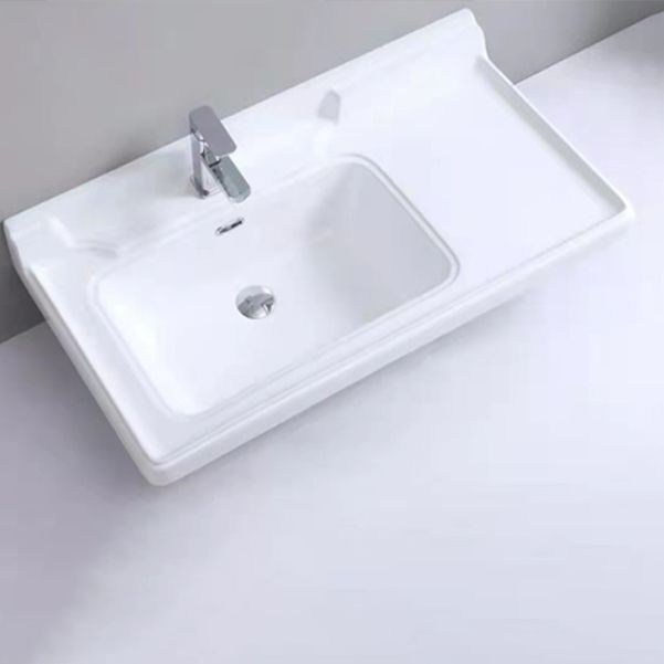 Modern Drop-in Bathroom Sink Rectangular Porcelain with Overflow Vessel Sink Clearhalo 'Bathroom Remodel & Bathroom Fixtures' 'Bathroom Sinks & Faucet Components' 'Bathroom Sinks' 'bathroom_sink' 'Home Improvement' 'home_improvement' 'home_improvement_bathroom_sink' 1200x1200_3410ee50-7aa5-4913-a7dd-406c44be58ee