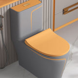 Orange Household Toilet Siphon Jet Toilet All-In-One Ceramic Toilet Clearhalo 'Bathroom Remodel & Bathroom Fixtures' 'Home Improvement' 'home_improvement' 'home_improvement_toilets' 'Toilets & Bidets' 'Toilets' 1200x1200_34157fb3-0d65-4f8a-adc0-9bbe5138135d
