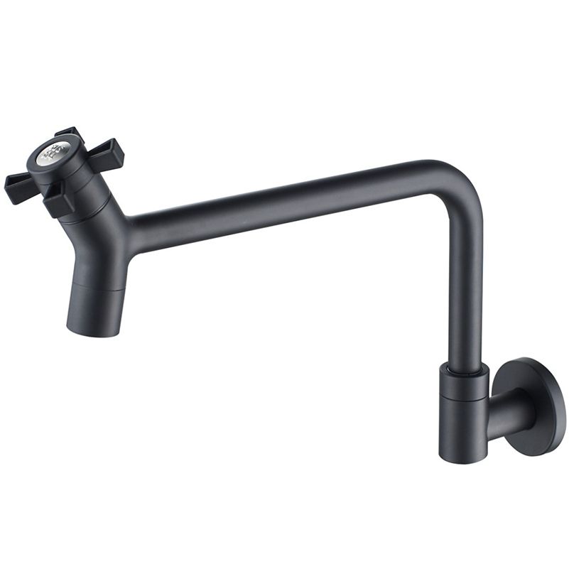 Black and Silver Faucets 1-Handle and 1-Hole Single Level Stainless Steel Bar Faucet Clearhalo 'Home Improvement' 'home_improvement' 'home_improvement_kitchen_faucets' 'Kitchen Faucets' 'Kitchen Remodel & Kitchen Fixtures' 'Kitchen Sinks & Faucet Components' 'kitchen_faucets' 1200x1200_3422f4e7-f7fe-4de3-a984-e14b64b0290c
