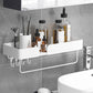 White Bathroom Set Modern 1/2/3 - Piece Anti-rust Bath Shelf Clearhalo 'Bathroom Hardware Sets' 'Bathroom Hardware' 'Bathroom Remodel & Bathroom Fixtures' 'bathroom_hardware_sets' 'Home Improvement' 'home_improvement' 'home_improvement_bathroom_hardware_sets' 1200x1200_34357e2a-d4f5-49de-9506-f3fc709934fc