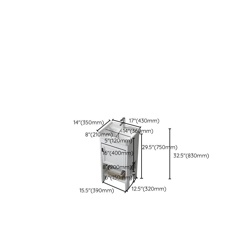 Bathroom Sink Vanity Drawers Doors Mirror Shelf Storage Vanity with Faucet Clearhalo 'Bathroom Remodel & Bathroom Fixtures' 'Bathroom Vanities' 'bathroom_vanities' 'Home Improvement' 'home_improvement' 'home_improvement_bathroom_vanities' 1200x1200_34453723-8ba7-412c-aa18-a11ff1f88893