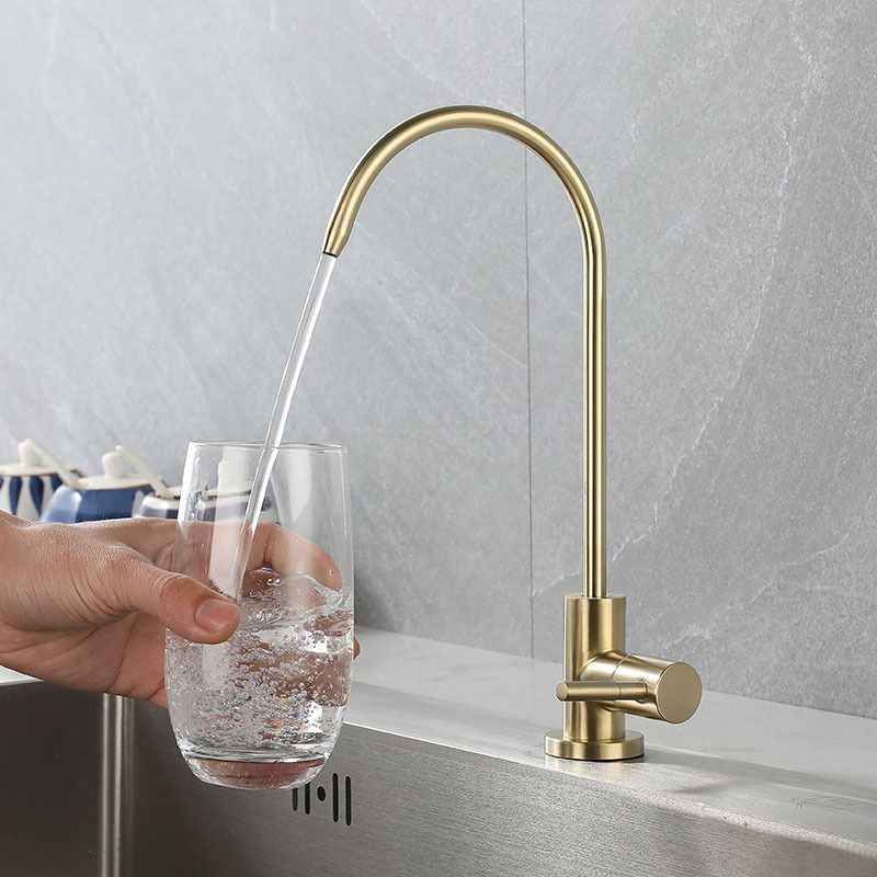 Contemporary Single Handle Kitchen Faucet Pull Down 1-Hold Bar Faucet with No Sensor Clearhalo 'Home Improvement' 'home_improvement' 'home_improvement_kitchen_faucets' 'Kitchen Faucets' 'Kitchen Remodel & Kitchen Fixtures' 'Kitchen Sinks & Faucet Components' 'kitchen_faucets' 1200x1200_346edc8f-536a-4b28-93df-75046b473850