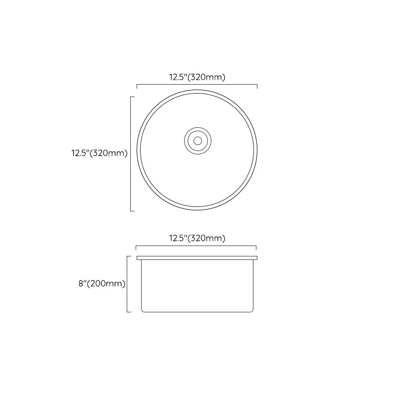 Black Quartz Kitchen Sink Round Single Bowl Sink with Basket Strainer Clearhalo 'Home Improvement' 'home_improvement' 'home_improvement_kitchen_sinks' 'Kitchen Remodel & Kitchen Fixtures' 'Kitchen Sinks & Faucet Components' 'Kitchen Sinks' 'kitchen_sinks' 1200x1200_34771eae-9f91-489d-b691-0d0558c6e6ea