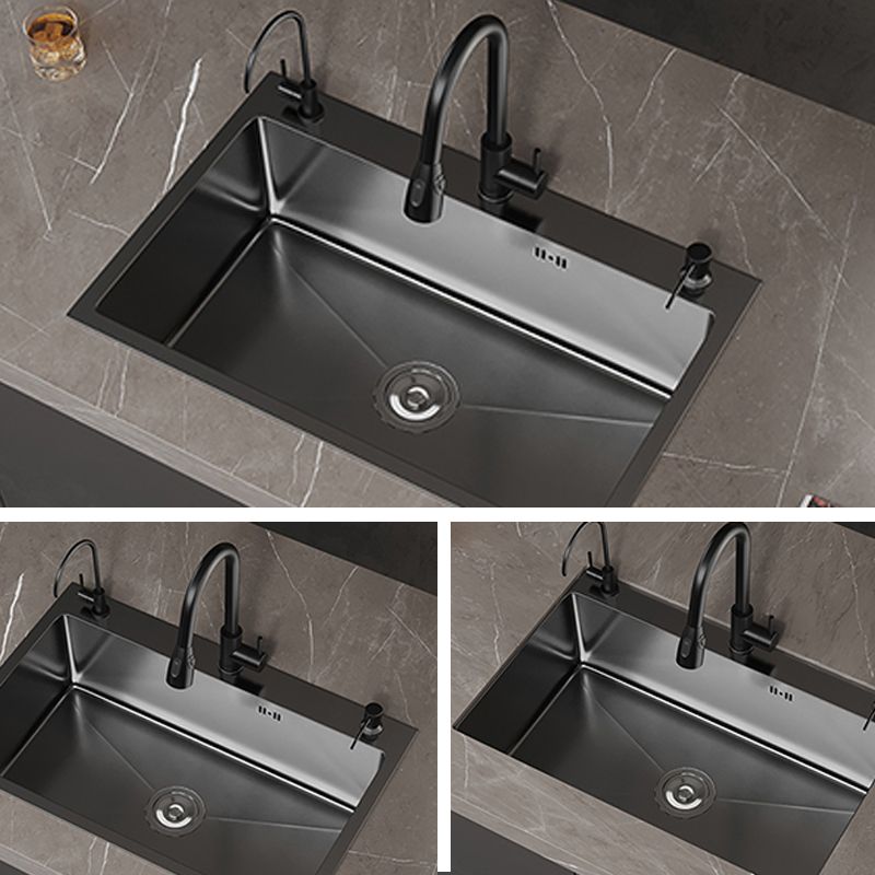 Contemporary Style Sink Set Stainless Steel Friction Resistant Quiet Sink Set for Kitchen Clearhalo 'Home Improvement' 'home_improvement' 'home_improvement_kitchen_sinks' 'Kitchen Remodel & Kitchen Fixtures' 'Kitchen Sinks & Faucet Components' 'Kitchen Sinks' 'kitchen_sinks' 1200x1200_3481121b-47b5-45a1-84c2-0add7319a5cf