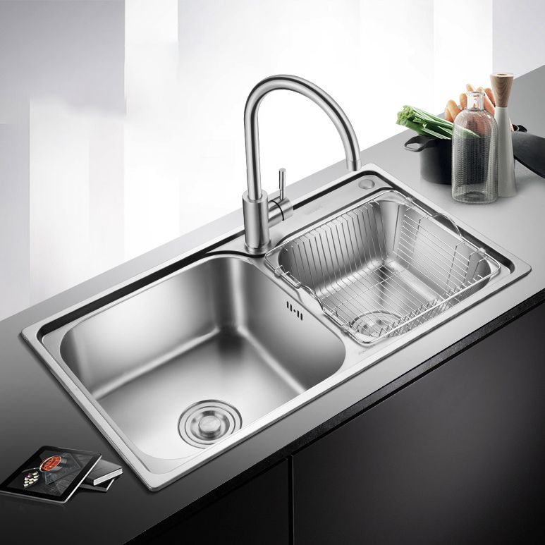 Stainless Steel Double Sink Kitchen Sink 2 Holes Drop-In Sink Clearhalo 'Home Improvement' 'home_improvement' 'home_improvement_kitchen_sinks' 'Kitchen Remodel & Kitchen Fixtures' 'Kitchen Sinks & Faucet Components' 'Kitchen Sinks' 'kitchen_sinks' 1200x1200_348c46a6-d927-4282-8d45-937eaab84988