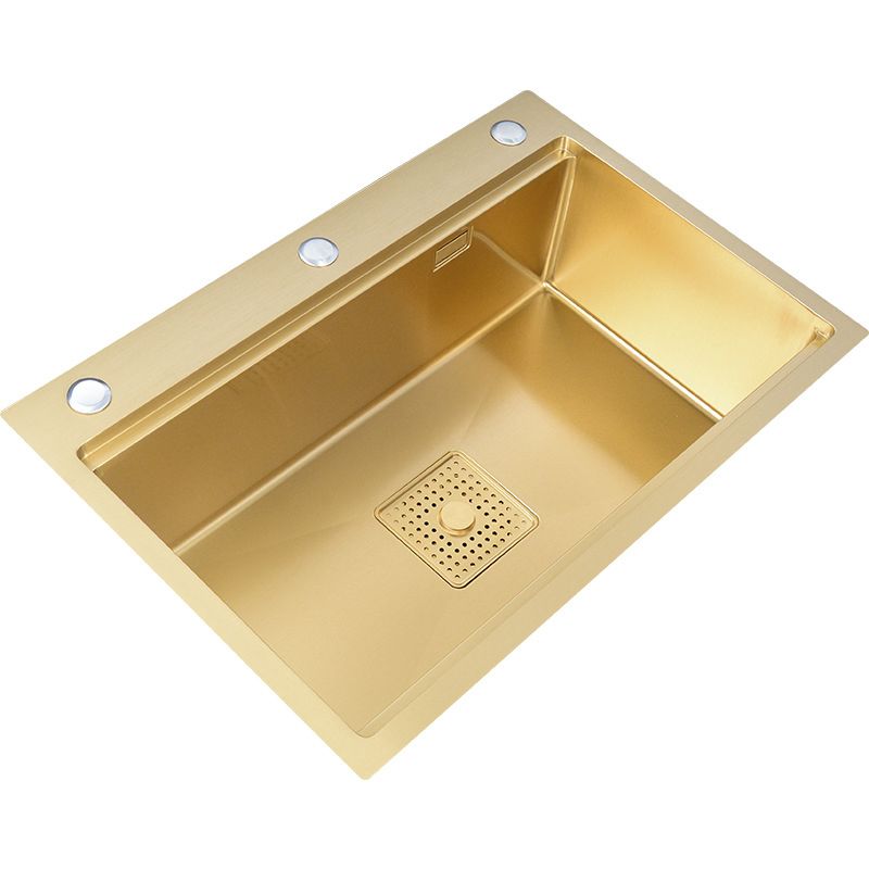 Stainless Steel Kitchen Sink Single Bowl Drop-in Sink 3 Holes with Strainer Clearhalo 'Home Improvement' 'home_improvement' 'home_improvement_kitchen_sinks' 'Kitchen Remodel & Kitchen Fixtures' 'Kitchen Sinks & Faucet Components' 'Kitchen Sinks' 'kitchen_sinks' 1200x1200_34916ac1-2432-4a08-9156-915a3aaab1fd