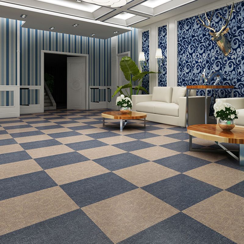Square Plastic Floor Water Resistant Fabric Look Peel & Stick Floor Tiles Clearhalo 'Flooring 'Home Improvement' 'home_improvement' 'home_improvement_vinyl_flooring' 'Vinyl Flooring' 'vinyl_flooring' Walls and Ceiling' 1200x1200_349c9379-6f6f-4c23-b85e-ec8c57955ed1
