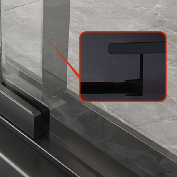 Transparent Tempered Shower Bath Door Semi Frameless Shower Doors Clearhalo 'Bathroom Remodel & Bathroom Fixtures' 'Home Improvement' 'home_improvement' 'home_improvement_shower_tub_doors' 'Shower and Tub Doors' 'shower_tub_doors' 'Showers & Bathtubs' 1200x1200_34cec756-b356-495f-9c6e-70858500b8bf