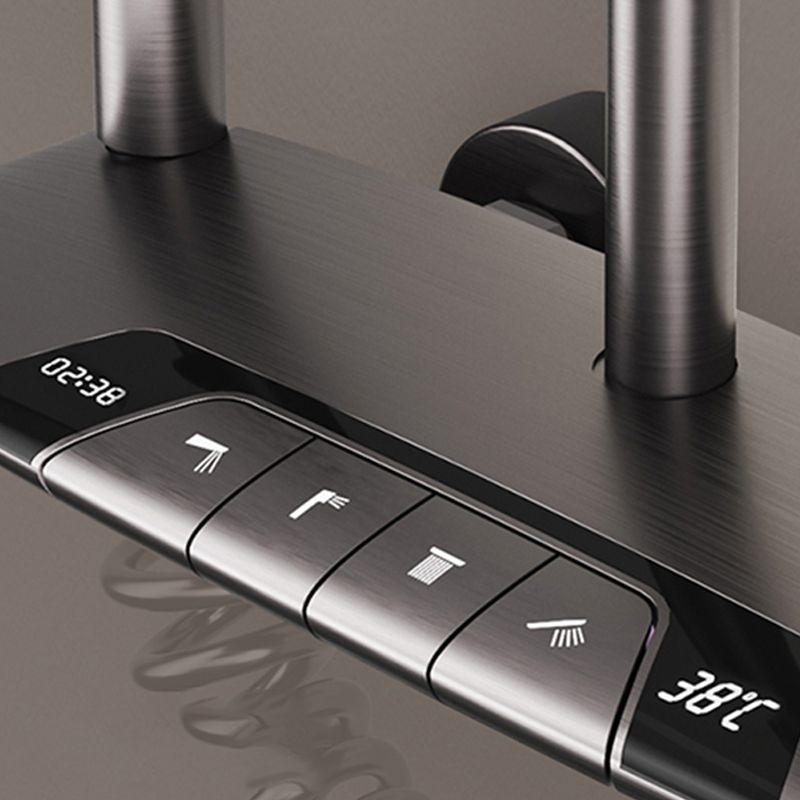 Modern Shower Head Combo Brass Swivel Slide Bar Included Wall Mounted Shower System Clearhalo 'Bathroom Remodel & Bathroom Fixtures' 'Home Improvement' 'home_improvement' 'home_improvement_shower_faucets' 'Shower Faucets & Systems' 'shower_faucets' 'Showers & Bathtubs Plumbing' 'Showers & Bathtubs' 1200x1200_34dfa232-d8af-4902-bc02-94ef993b2d36