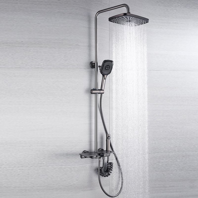 Modern Shower Trim Brass Temperature Control Adjustable Shower Head Shower Set Clearhalo 'Bathroom Remodel & Bathroom Fixtures' 'Home Improvement' 'home_improvement' 'home_improvement_shower_faucets' 'Shower Faucets & Systems' 'shower_faucets' 'Showers & Bathtubs Plumbing' 'Showers & Bathtubs' 1200x1200_34e7289b-3743-4cf5-b41d-2f964511c323