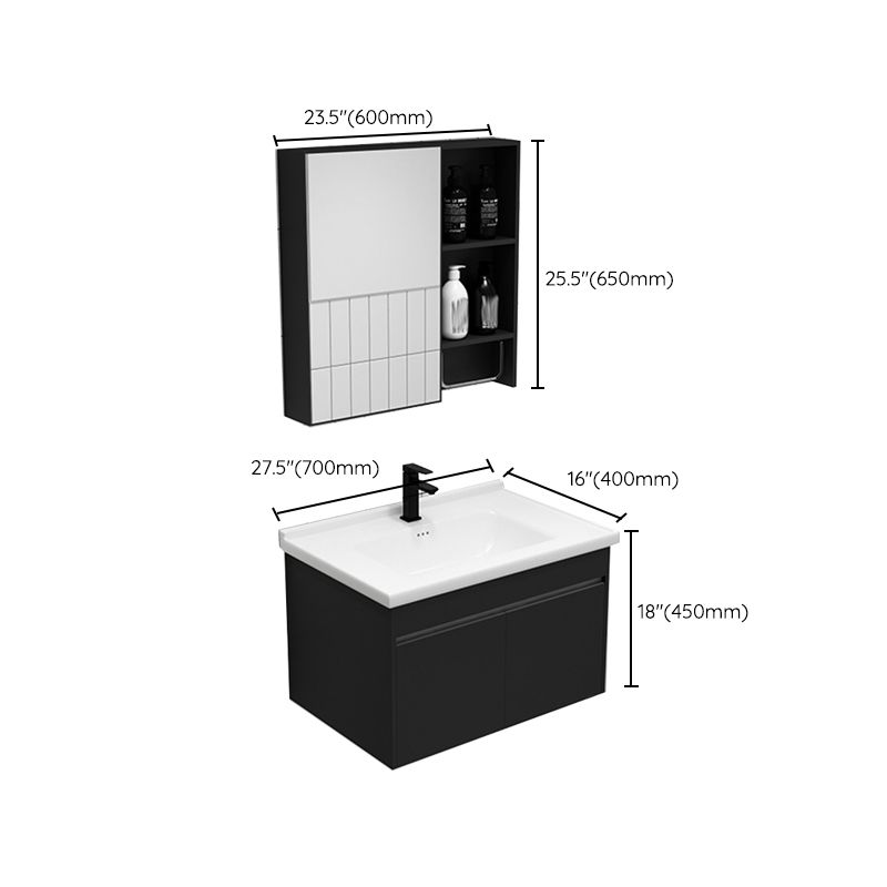 Contemporary Black Bath Vanity Metal Open Console with Sink Set Clearhalo 'Bathroom Remodel & Bathroom Fixtures' 'Bathroom Vanities' 'bathroom_vanities' 'Home Improvement' 'home_improvement' 'home_improvement_bathroom_vanities' 1200x1200_34efeca7-39e2-4dce-913e-30db4bc3b68e