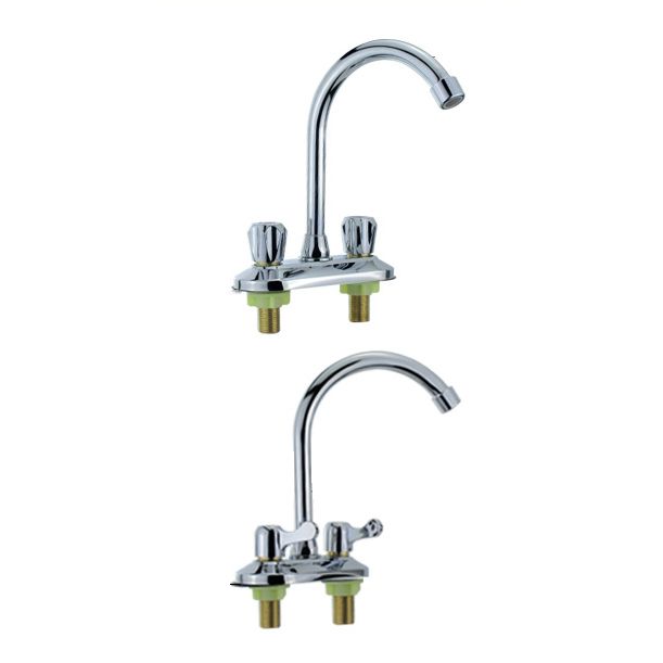 Modern Bar Prep Kitchen Faucet Brass Knob Handle with Deck Plate Kitchen Faucet Clearhalo 'Home Improvement' 'home_improvement' 'home_improvement_kitchen_faucets' 'Kitchen Faucets' 'Kitchen Remodel & Kitchen Fixtures' 'Kitchen Sinks & Faucet Components' 'kitchen_faucets' 1200x1200_34f7eaff-9983-444c-8217-698a39d20472