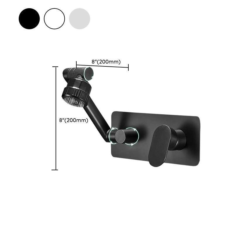 Bathroom Faucet Wall-mounted Lever Handle Multi-function Faucet Clearhalo 'Bathroom Remodel & Bathroom Fixtures' 'Bathroom Sink Faucets' 'Bathroom Sinks & Faucet Components' 'bathroom_sink_faucets' 'Home Improvement' 'home_improvement' 'home_improvement_bathroom_sink_faucets' 1200x1200_352b2430-ca1f-4508-b29b-c85342295017