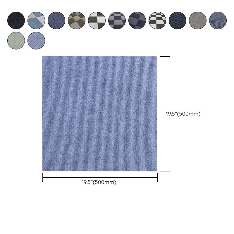 Non-Skid Level Loop Carpet Tile Multi-Color Self Adhesive Indoor Office Carpet Tiles Clearhalo 'Carpet Tiles & Carpet Squares' 'carpet_tiles_carpet_squares' 'Flooring 'Home Improvement' 'home_improvement' 'home_improvement_carpet_tiles_carpet_squares' Walls and Ceiling' 1200x1200_3533eb84-d8d5-43b0-9d66-27cdee6e9405