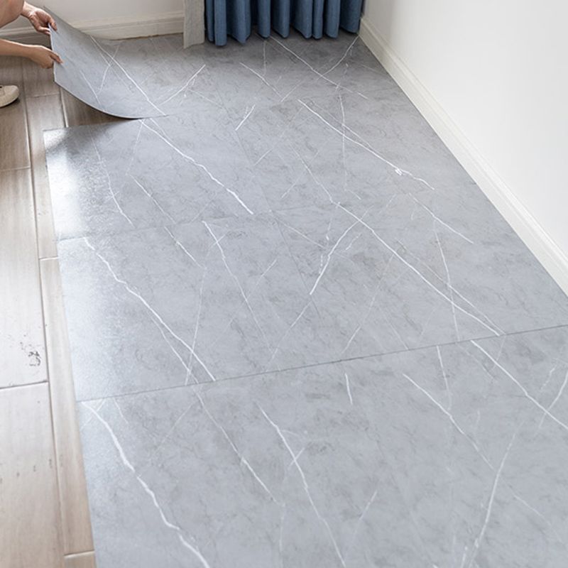 Modern Vinyl Tile Plastic Peel and Stick Marble Look Fade Resistant Tile Flooring Clearhalo 'Flooring 'Home Improvement' 'home_improvement' 'home_improvement_vinyl_flooring' 'Vinyl Flooring' 'vinyl_flooring' Walls and Ceiling' 1200x1200_3536c060-6270-4a59-9f10-3f3161a90a0e