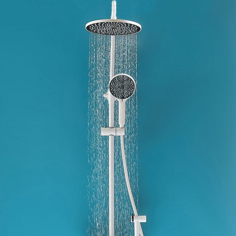 Contemporary Shower System Adjustable Shower Head Slide Bar Wall Mounted Shower Set Clearhalo 'Bathroom Remodel & Bathroom Fixtures' 'Home Improvement' 'home_improvement' 'home_improvement_shower_faucets' 'Shower Faucets & Systems' 'shower_faucets' 'Showers & Bathtubs Plumbing' 'Showers & Bathtubs' 1200x1200_35375609-dc56-460b-9082-1b5916f75f12