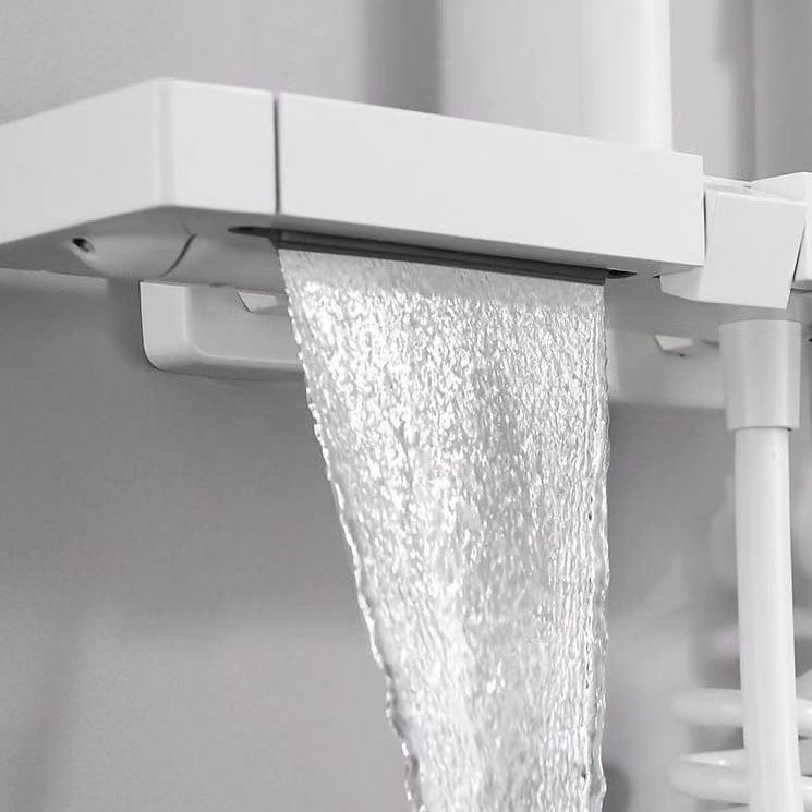 Modern Shower Trim Brass Thermostatic Wall Mounted Shower Head Combo Clearhalo 'Bathroom Remodel & Bathroom Fixtures' 'Home Improvement' 'home_improvement' 'home_improvement_shower_faucets' 'Shower Faucets & Systems' 'shower_faucets' 'Showers & Bathtubs Plumbing' 'Showers & Bathtubs' 1200x1200_3552a4ca-eed2-4bc0-97aa-060367bd1a5e