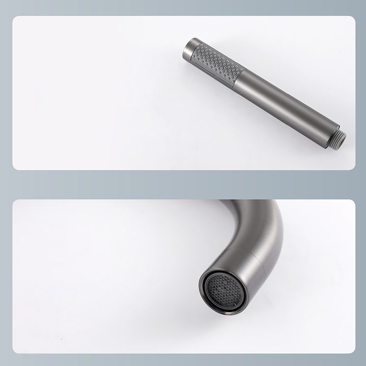 Floor Mounted Metal Freestanding Tub Filler Two Handles Freestanding Tub Filler Trim Clearhalo 'Bathroom Remodel & Bathroom Fixtures' 'Bathtub Faucets' 'bathtub_faucets' 'Home Improvement' 'home_improvement' 'home_improvement_bathtub_faucets' 1200x1200_35693ad3-504e-4651-84ee-4a5fa0dffaf2