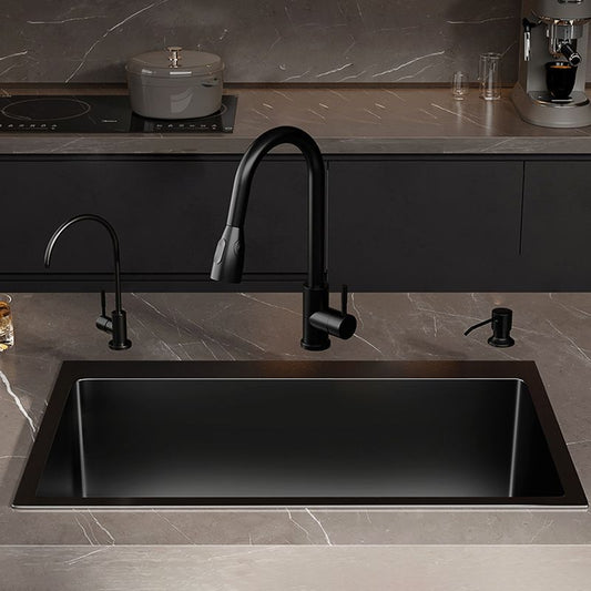 Contemporary Style Sink Set Stainless Steel Friction Resistant Quiet Sink Set for Kitchen Clearhalo 'Home Improvement' 'home_improvement' 'home_improvement_kitchen_sinks' 'Kitchen Remodel & Kitchen Fixtures' 'Kitchen Sinks & Faucet Components' 'Kitchen Sinks' 'kitchen_sinks' 1200x1200_35746872-8edb-46e2-a6e2-71fc3239f353