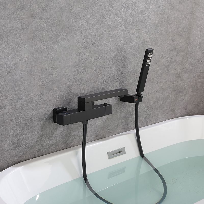 Wall Mounted Metal Freestanding Tub Filler Single Handle Freestanding Faucet Clearhalo 'Bathroom Remodel & Bathroom Fixtures' 'Bathtub Faucets' 'bathtub_faucets' 'Home Improvement' 'home_improvement' 'home_improvement_bathtub_faucets' 1200x1200_357aba4e-2b9f-49ec-9559-aa5fc080b018