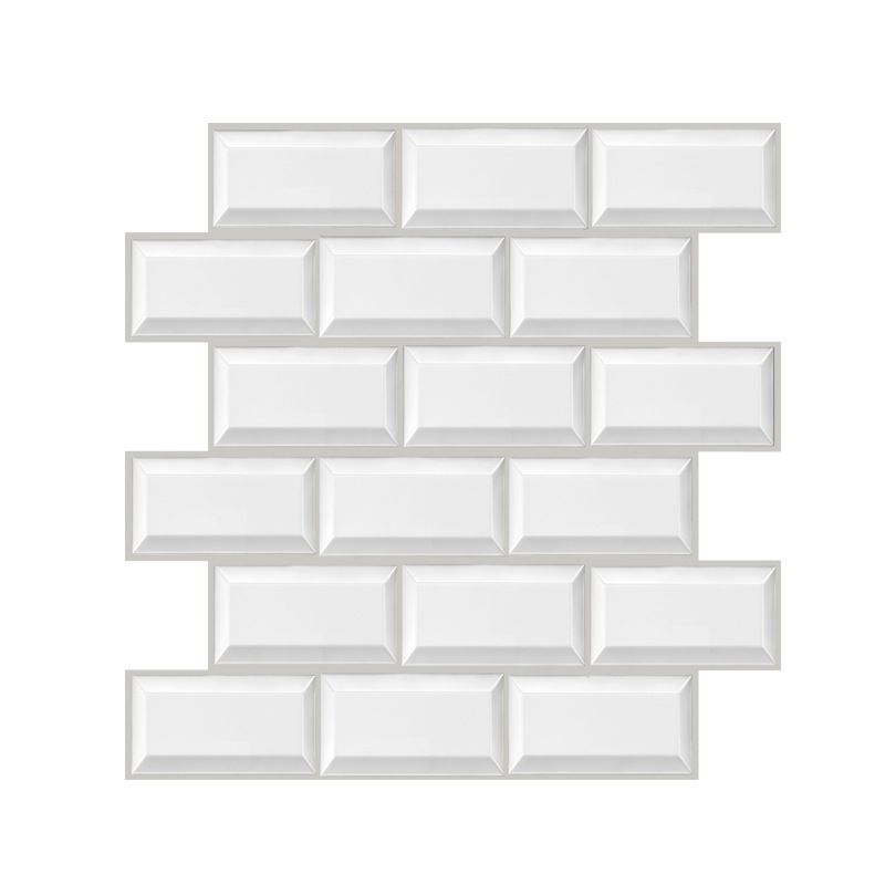 Plastic Peel and Stick Tile Indoor Subway Tile Wallpaper with Waterproof Clearhalo 'Flooring 'Home Improvement' 'home_improvement' 'home_improvement_peel_stick_blacksplash' 'Peel & Stick Backsplash Tile' 'peel_stick_blacksplash' 'Walls & Ceilings' Walls and Ceiling' 1200x1200_3594f0dc-6cb6-4593-994d-fe6131919194