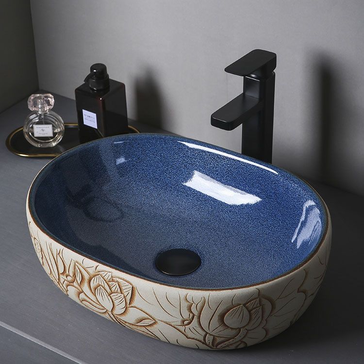 Porcelain Trough Bathroom Sink Modern Circular Trough Bathroom Sink Clearhalo 'Bathroom Remodel & Bathroom Fixtures' 'Bathroom Sinks & Faucet Components' 'Bathroom Sinks' 'bathroom_sink' 'Home Improvement' 'home_improvement' 'home_improvement_bathroom_sink' 1200x1200_35a4b104-e61c-46dc-abde-9ce71687d464