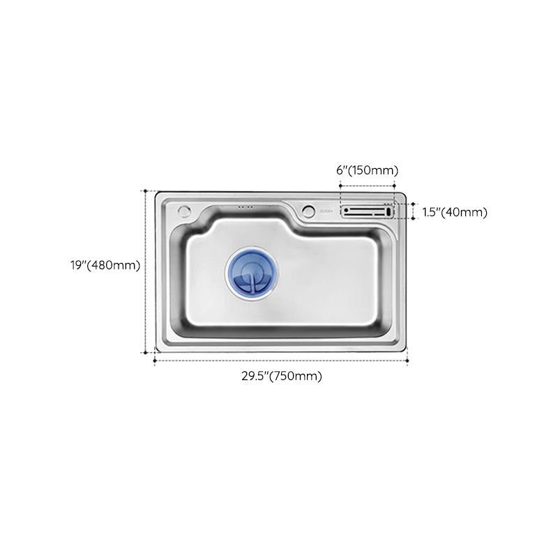 Modern Workstation Sink Stainless Steel with Drain Strainer Kit Kitchen Sink Clearhalo 'Home Improvement' 'home_improvement' 'home_improvement_kitchen_sinks' 'Kitchen Remodel & Kitchen Fixtures' 'Kitchen Sinks & Faucet Components' 'Kitchen Sinks' 'kitchen_sinks' 1200x1200_35b24528-3226-4dbd-ab14-cf046e056e46