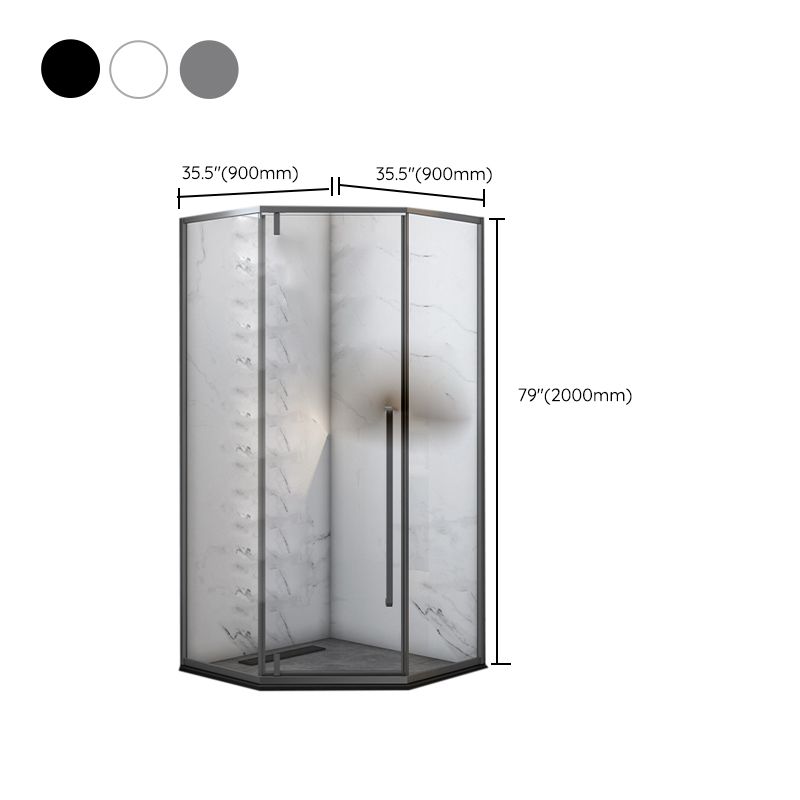 Pivot Grey Shower Bath Door Tempered Scratch Resistant Shower Doors Clearhalo 'Bathroom Remodel & Bathroom Fixtures' 'Home Improvement' 'home_improvement' 'home_improvement_shower_tub_doors' 'Shower and Tub Doors' 'shower_tub_doors' 'Showers & Bathtubs' 1200x1200_35cc11e3-22a5-46ef-bf18-fd0f0cfbe945