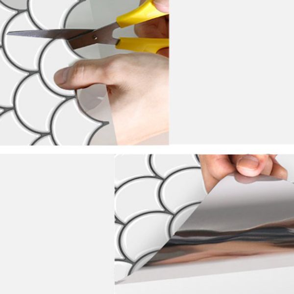 Fish Scale Peel & Stick Field Tile Square Plastic Peel & Stick Mosaic Tile Clearhalo 'Flooring 'Home Improvement' 'home_improvement' 'home_improvement_peel_stick_blacksplash' 'Peel & Stick Backsplash Tile' 'peel_stick_blacksplash' 'Walls & Ceilings' Walls and Ceiling' 1200x1200_35f24ecf-1c5f-42a0-9cdb-49f04f4d4b88