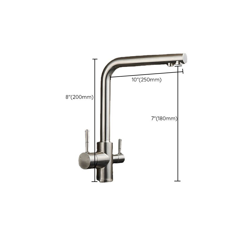 Modern Kitchen Faucet Lever High Arc Deck Mounted Kitchen Faucet Clearhalo 'Home Improvement' 'home_improvement' 'home_improvement_kitchen_faucets' 'Kitchen Faucets' 'Kitchen Remodel & Kitchen Fixtures' 'Kitchen Sinks & Faucet Components' 'kitchen_faucets' 1200x1200_35f632c8-860a-4a43-b7ff-55a6a9007383