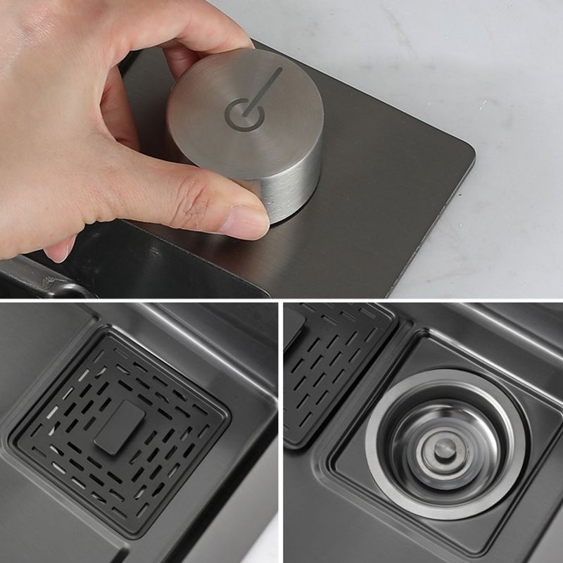 Contemporary Kitchen Sink Corrosion Resistant 3 Holes Kitchen Sink with Drain Assembly Clearhalo 'Home Improvement' 'home_improvement' 'home_improvement_kitchen_sinks' 'Kitchen Remodel & Kitchen Fixtures' 'Kitchen Sinks & Faucet Components' 'Kitchen Sinks' 'kitchen_sinks' 1200x1200_3616d71e-997d-4c64-8b82-7a57d7c51eae