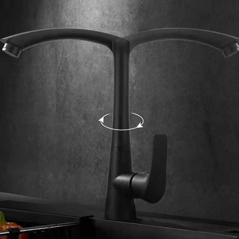 Modern Faucets 1-Handle with Water Dispenser Standard Kitchen Faucets Clearhalo 'Home Improvement' 'home_improvement' 'home_improvement_kitchen_faucets' 'Kitchen Faucets' 'Kitchen Remodel & Kitchen Fixtures' 'Kitchen Sinks & Faucet Components' 'kitchen_faucets' 1200x1200_36197f5d-db17-4bb5-85ea-98b623806658