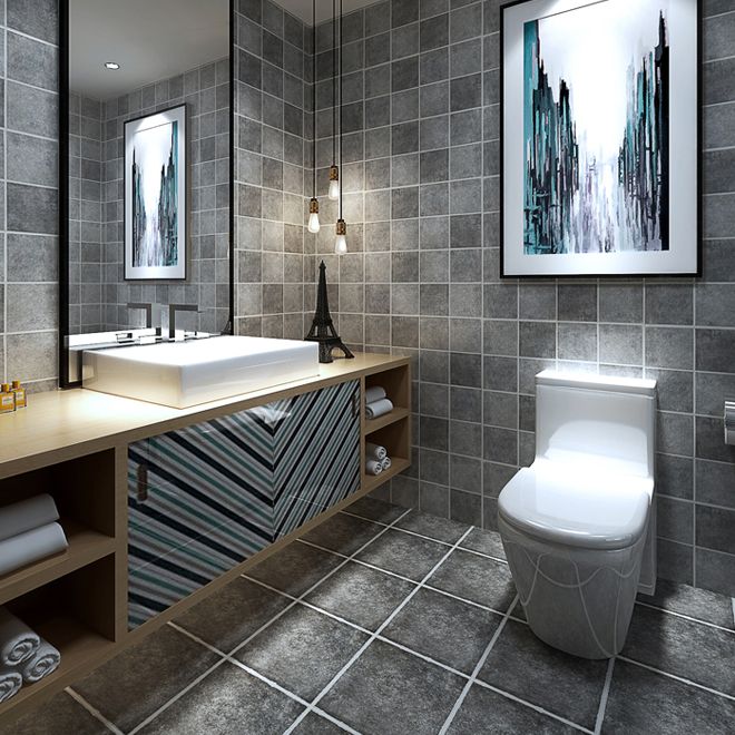 Traditional Style Floor Tile Straight Edge Square Singular Tile Clearhalo 'Floor Tiles & Wall Tiles' 'floor_tiles_wall_tiles' 'Flooring 'Home Improvement' 'home_improvement' 'home_improvement_floor_tiles_wall_tiles' Walls and Ceiling' 1200x1200_361dc371-14fd-4043-9ec9-39ac124b0e69