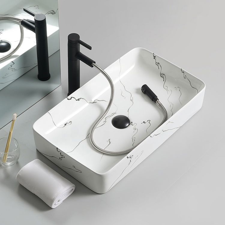 Modern Porcelain Trough Sink Oval-shape Trough Bathroom Sink Clearhalo 'Bathroom Remodel & Bathroom Fixtures' 'Bathroom Sinks & Faucet Components' 'Bathroom Sinks' 'bathroom_sink' 'Home Improvement' 'home_improvement' 'home_improvement_bathroom_sink' 1200x1200_3628a8f6-aa8b-4d04-bf01-030f38bbdb05