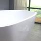 Freestanding Soaking Bathtub White Center Drain Acrylic Bath Tub Clearhalo 'Bathroom Remodel & Bathroom Fixtures' 'Bathtubs' 'Home Improvement' 'home_improvement' 'home_improvement_bathtubs' 'Showers & Bathtubs' 1200x1200_362fccd3-d5ef-4afd-aae4-929c86cd2657