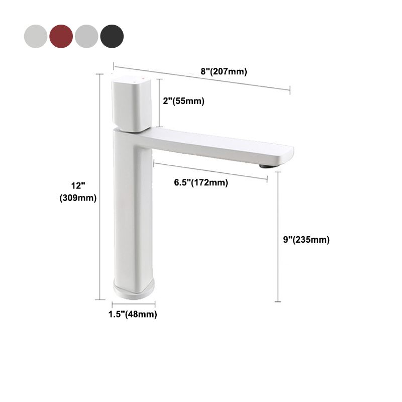 Modern Single Rotary Switch Standard Kitchen Faucet Low Profile Water Faucet Clearhalo 'Home Improvement' 'home_improvement' 'home_improvement_kitchen_faucets' 'Kitchen Faucets' 'Kitchen Remodel & Kitchen Fixtures' 'Kitchen Sinks & Faucet Components' 'kitchen_faucets' 1200x1200_363fbf96-4d02-4463-a972-998e3a7be5e0