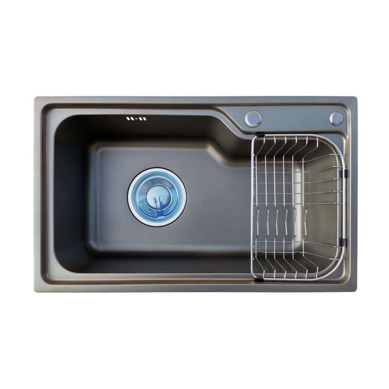 Modern Sink Only Stainless Steel with Basket Strainer and Strainer Kitchen Sink Clearhalo 'Home Improvement' 'home_improvement' 'home_improvement_kitchen_sinks' 'Kitchen Remodel & Kitchen Fixtures' 'Kitchen Sinks & Faucet Components' 'Kitchen Sinks' 'kitchen_sinks' 1200x1200_3653abec-a0d7-4171-8781-03c2ccbf249c