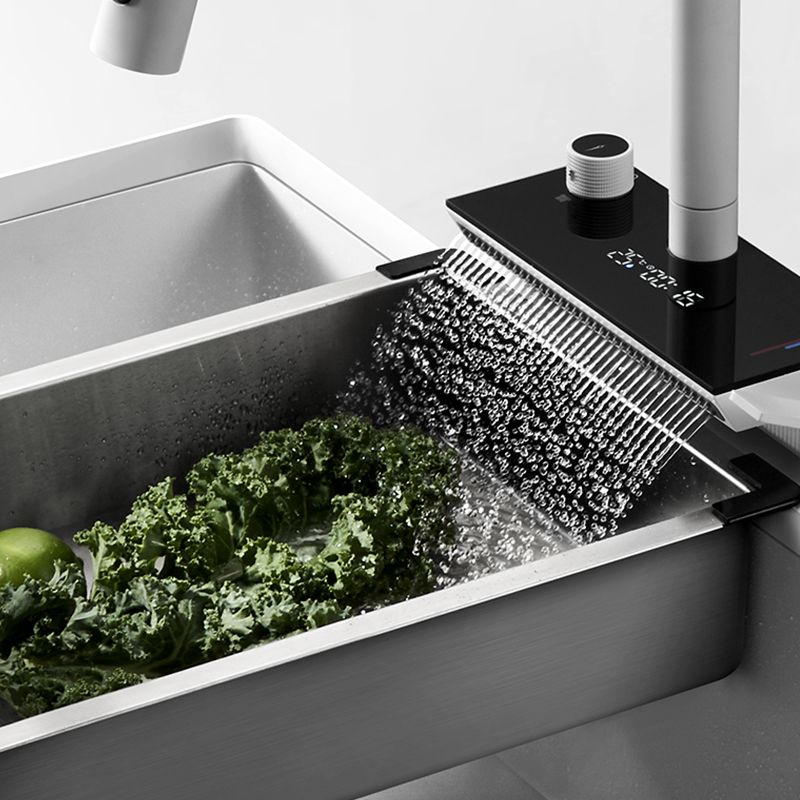 Single Bowl Kitchen Sink Stainless Steel Kitchen Sink with Drain Strainer Kit Clearhalo 'Home Improvement' 'home_improvement' 'home_improvement_kitchen_sinks' 'Kitchen Remodel & Kitchen Fixtures' 'Kitchen Sinks & Faucet Components' 'Kitchen Sinks' 'kitchen_sinks' 1200x1200_3664367b-a6e5-4eb4-b90a-12f05814b961