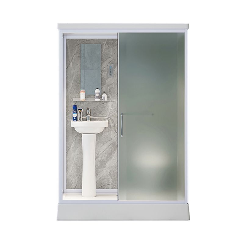 Frosted Tempered Glass Shower Enclosure Rectangle Shower Enclosure Clearhalo 'Bathroom Remodel & Bathroom Fixtures' 'Home Improvement' 'home_improvement' 'home_improvement_shower_stalls_enclosures' 'Shower Stalls & Enclosures' 'shower_stalls_enclosures' 'Showers & Bathtubs' 1200x1200_3669647e-aa35-4c9d-9a76-7f04de391c25