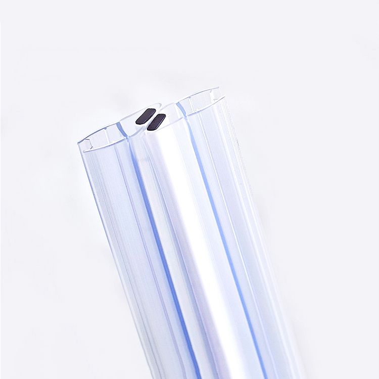 Rounded Matt Black Shower Enclosure Tempered Glass Corner Shower Enclosure Clearhalo 'Bathroom Remodel & Bathroom Fixtures' 'Home Improvement' 'home_improvement' 'home_improvement_shower_stalls_enclosures' 'Shower Stalls & Enclosures' 'shower_stalls_enclosures' 'Showers & Bathtubs' 1200x1200_3672edbb-c385-4301-8d6c-5dffc93b6ec7