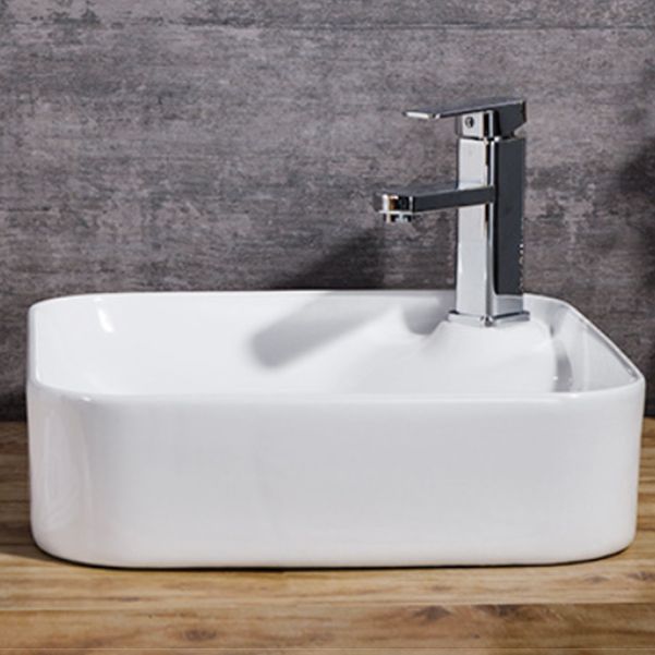 Modern Bathroom Sink Solid Color Porcelain Vessel Bathroom Sink Clearhalo 'Bathroom Remodel & Bathroom Fixtures' 'Bathroom Sinks & Faucet Components' 'Bathroom Sinks' 'bathroom_sink' 'Home Improvement' 'home_improvement' 'home_improvement_bathroom_sink' 1200x1200_36795d3c-66b2-4fb5-b54b-345f21f5b9bc