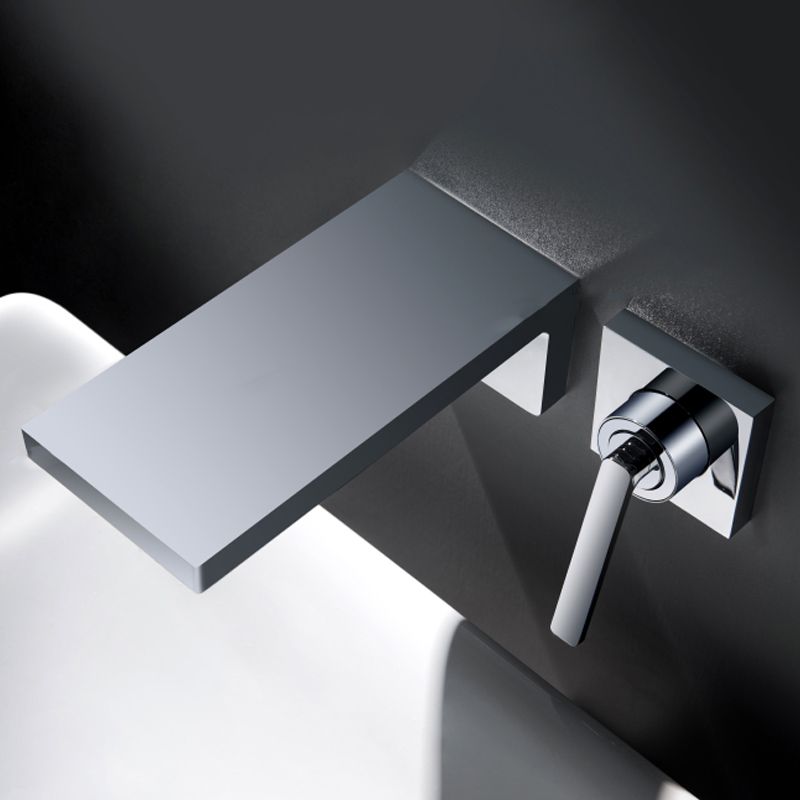 Modern Bathroom Faucet Solid Color Wall Mounted Bath Faucet Trim Clearhalo 'Bathroom Remodel & Bathroom Fixtures' 'Bathtub Faucets' 'bathtub_faucets' 'Home Improvement' 'home_improvement' 'home_improvement_bathtub_faucets' 1200x1200_3690e680-7359-47aa-b048-dfba7ad45529