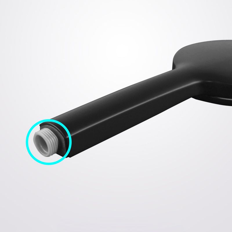 Contemporary Black Round Shower Head Combo Rain Fall Hand Shower Clearhalo 'Bathroom Remodel & Bathroom Fixtures' 'Home Improvement' 'home_improvement' 'home_improvement_shower_heads' 'Shower Heads' 'shower_heads' 'Showers & Bathtubs Plumbing' 'Showers & Bathtubs' 1200x1200_3691fb49-bd5f-423d-8042-16f72f7f5e4f