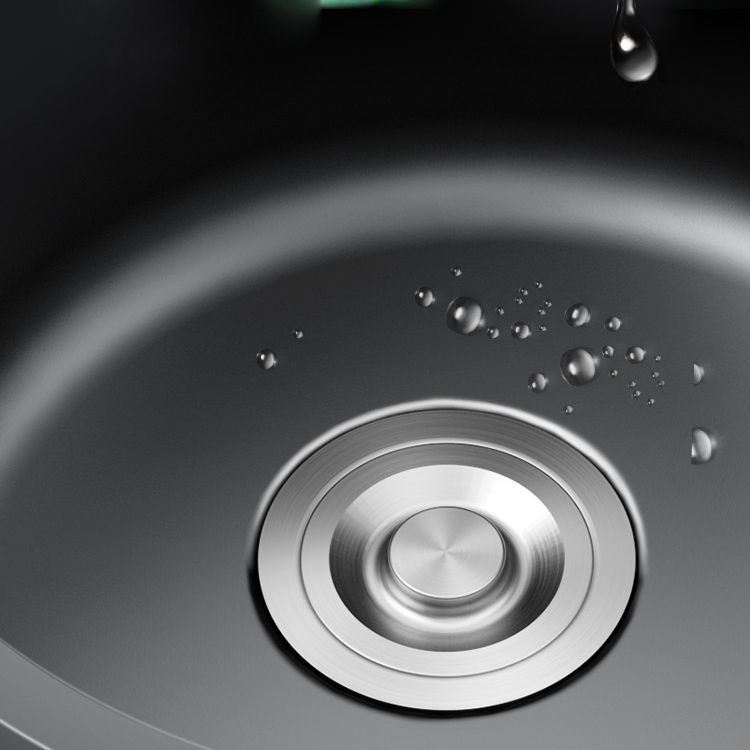 Single Bowl Stainless Steel Sink in black with Strainer Undermount Kitchen Sink Clearhalo 'Home Improvement' 'home_improvement' 'home_improvement_kitchen_sinks' 'Kitchen Remodel & Kitchen Fixtures' 'Kitchen Sinks & Faucet Components' 'Kitchen Sinks' 'kitchen_sinks' 1200x1200_36cb6261-cd42-432c-9b14-40ed4e93b7d4