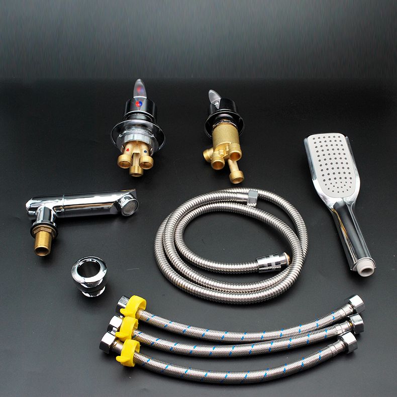 Deck Mounted Copper Roman Tub Faucet Low Arc Roman Tub Filler Trim Clearhalo 'Bathroom Remodel & Bathroom Fixtures' 'Bathtub Faucets' 'bathtub_faucets' 'Home Improvement' 'home_improvement' 'home_improvement_bathtub_faucets' 1200x1200_36d91849-c2b7-4b14-9b5b-dd96c5a88cbc