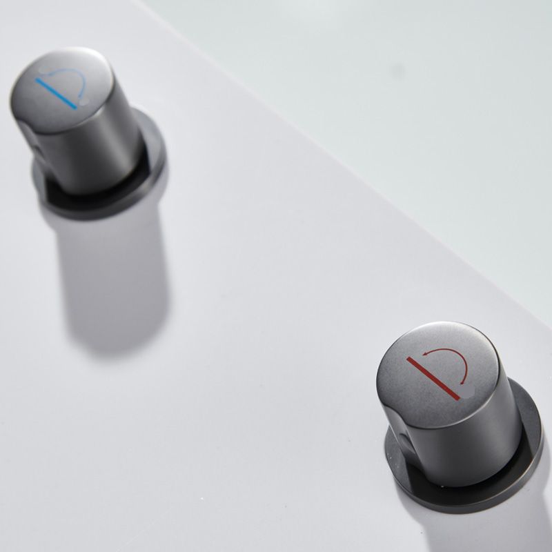 Modern Roman Bathtub Faucet Two Handle Copper Roman Tub Faucet Set Clearhalo 'Bathroom Remodel & Bathroom Fixtures' 'Bathtub Faucets' 'bathtub_faucets' 'Home Improvement' 'home_improvement' 'home_improvement_bathtub_faucets' 1200x1200_36fabbbe-75ea-4d38-97f8-5c9791f1c893