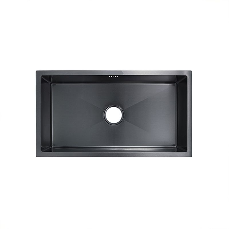 Black Single Bowl Kitchen Sink Stainless Steel Sink with Soap Dispenser Clearhalo 'Home Improvement' 'home_improvement' 'home_improvement_kitchen_sinks' 'Kitchen Remodel & Kitchen Fixtures' 'Kitchen Sinks & Faucet Components' 'Kitchen Sinks' 'kitchen_sinks' 1200x1200_3700eee2-b65b-4d5b-a353-d93acfb97790
