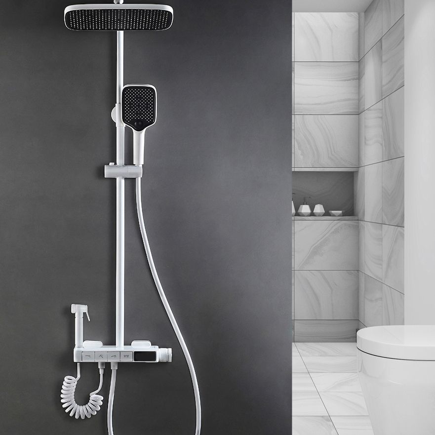 Shower Trim Square Massage Jet Handheld Shower Head Shower System Clearhalo 'Bathroom Remodel & Bathroom Fixtures' 'Home Improvement' 'home_improvement' 'home_improvement_shower_faucets' 'Shower Faucets & Systems' 'shower_faucets' 'Showers & Bathtubs Plumbing' 'Showers & Bathtubs' 1200x1200_3722c96d-2cf0-4927-a662-3f3279e4d12f